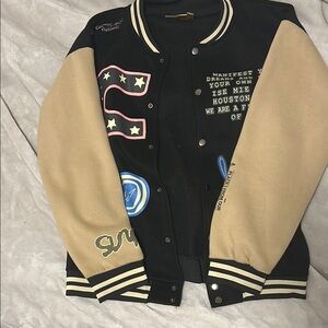 Travis Scott Cactus Jack Letterman Jacket “black”